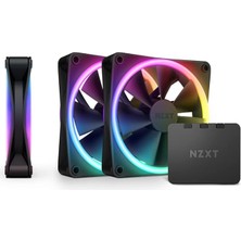 F120 Rgb Duo Üçlü Paket - Rgb Kontrolörlü 3 x 120 mm Çift Taraflı Rgb Fanlar - 20 Ayrı Adreslenebilir LED - Dengeli Hava Akışı ve Statik Basınç - Akışkan Dinamik Rulman - Pwm - Siyah