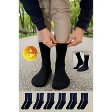 Yasyas 6 Çift Unisex Tenis Kolej Pamuklu Uzun Spor Çorap