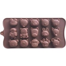 Silikon Çikolata Kalıbı Karışık Hayvanlı (Sck-21)