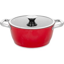 Trendy Inductıon Prestige 24/12 Tencere Kırmızı