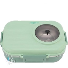 1100 ml Çorba Kaseli-Metal Kaşıklı Paslanmaz Çelik Bento Lunch Box Yeni Nesil Sefer TASI-FFBL70100