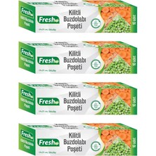 Kilitli Buzdolabı Poşeti Seti 19X25CM 40 Adet