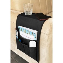 Koltuk Kenarı Kumandalık Portatif Yan Sehpa (Siyah)