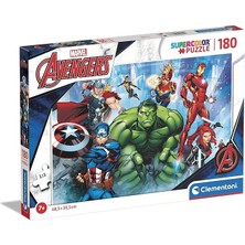 29778 Supercolor Marvel The Avengers 180 Parça Yapboz, 7 Yaşından Büyük Çocuklar Için, Italya'da Üretilmiştir, Çok Renkli, Orta Boy