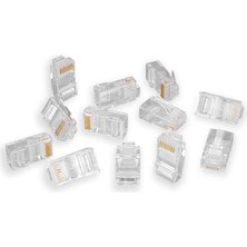 COB8P 50'li Paket Cat5 Cat6 RJ45 Jack Ethernet Internet Modem Kablosu Soketi Network Tüm Cat5 Cat6 Uyumlu Soket RJ45 Jack