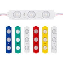 LED Mercekli Modül LED 12V | 1.2 Watt ve 1.5 Watt | 6 Farklı Renk Seçeneği | Tabela, Vitrin, Akvaryum, Tezgah, Makyaj Aynası Aydınlatma Için (1.5 Watt | 10 Adet, Günışığı)