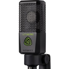 Xlr Kondansatörlü Mikrofon, Vokal Enstrüman Kayıtları ve Akış Için - Lct 240 Pro Profesyonel Kondansatör Kapsülü Mikrofon Tutucu ve Rüzgar Koruması - Ev Kaydı Için Mükemmel (Siyah)