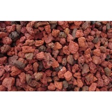 Pomza 10 Litre 3-8 mm Kırmızı Pomza Taşı Lav Taşı Volkanik Ponza