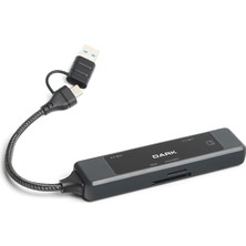 Usb-C&a To 5 Port USB 2.0&3.0 MB Ethernet Hub (DK-AC-USB350L)