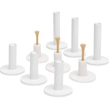 Kauçuk Golf Tişörtleri 9'lu Paket - 3 x 1,5 Inç, 2,25 Inç ve 3,5 Inç Tees - Suni Çim Golf Paspasları ile Evrensel