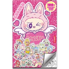 Doğan Çocuk Labubu- 100 Çıkartmalı Boyama Kitabı