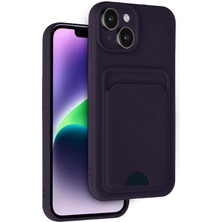 Nrzsnt Newface Iphone 14 Kılıf Kelvin Kartvizitli Silikon - Derin Mor
