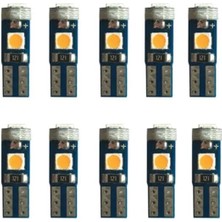 Adet T5 LED Mini Dipsiz Kilometre Gösterge Ambians Aydınlatma Turuncu