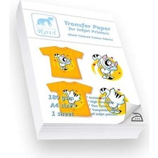 Transfer Kağıdı Koyu Renk Pamuklu Kumaş 180GSM 1yp A4