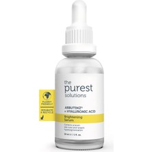 Purest Solutions, Leke Karşıtı ve Leke Görünümü Önleyici Arbutin Cilt Bakım Serumu 30 ml (Arbutin%2 + Hyaluronic Acid)