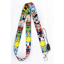 Desenli Yaka Kartı Aksesuar Boyun Askı Ipi Telefon Askısı Lyn - ASK0084