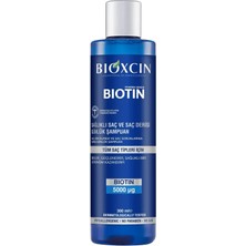 Biotin Dökülme Karşıtı Şampuan – 300 ml – Biotin, Çinko, B Vitamin Kompleksi ve Termal Su Içerikli – Saç Dökülmesine Karşı Etkili Bakım