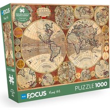 Focus 1000 Parça - Old World Map (Eski Dünya Haritası)