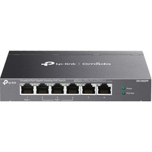 SARVONA Omada Tp-Link DS106GPP 4 Port 10-100-1000 Poe+ Switch 2 Port Uplink Çelik Kasa Rack Mount