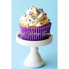 Hype Store Takribi 200 Adet Büyük Boy Mor Muffin Kek Kalıbı, Cupcake Kağıdı, Browine Kalıbı 50X40 mm