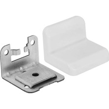 Mobilya Dolap Askı Elemanı Montaj Bağlantı Sabitleme Demiri Beyaz (5 Adet)