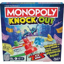 Gaming Monopoly Knockout Aile Partileri Için Kutu Oyunu - Türkçe Versiyonu