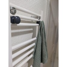 Radyatör Askısı, Banyo Askısı, Bornoz Askısı, Kolay Kurulum, Havlu Kıyafet Askısı, Banyo Kurutmalık (Antrasit)