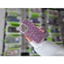 Epro iPhone 13 / iPhone 14  Uyumlu Gerçek Parlak Işıltılı Doğal Taşlı Içi Kadife Yüksek Kalite Kılıf