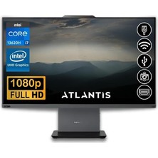 Thinkcentre Neo 50A 24 Gen 5 I7-13620H 32GB 512GB M.2 SSD 12SC000KTR Atl9 23.8 Fdos All In One Bilgisayar