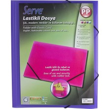 Lastikli Dosya Mor A4