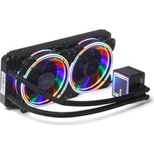Aquaforce W246 240MM 2X12CM Frgb LED Fan + Pompa Intel & Amd Uyumlu Sıvı Soğutma Sistemi (DKCCW246)