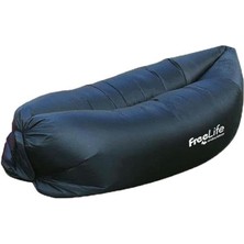 Pratik Şişme Şezlong-Siyah