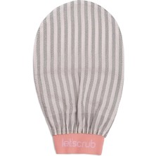 Premium Ekru Zebra Banyo Duş Kesesi Peeling Eldiveni %100 Floş İpek Normal Ciltler İçin Kaliteli Ürün