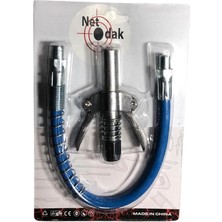 Mandallı Hortumlu Gres Pompa Ucu Gres Tabanca Ucu Memesi Yağ Tabanca Ucu