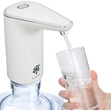 Şarjlı Damacana Su Pompası Yeni Nesil Otomatik Gümüş XHB-060