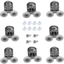 Duşakabin Tekerlek Seti Metal Gövde 22MM Teker Çaplı Rulmanlı Orijinal Takım