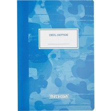 Hype Store A4 Kareli Okul Defteri Mavi Kamuflaj 80 Yaprak