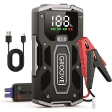 M01 18200MAH 2000A Akü Takviye Cihazı Taşınabilir Jump Starter (Powerbank+Led Lamba+Lcd Ekran)