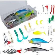 Silikon Rapala Jig Kaşık 24 Parça Olta Yem Seti Dayanıklı ve Performans Odaklı