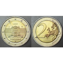 Banknoting Almanya 2 Euro 2019  D. Bundesrat. Çil(-)