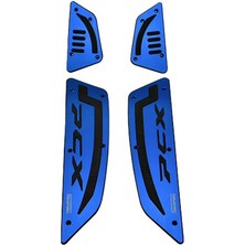 Honda Pcx 125 2025-2026 Basamak Paspas Seti Metal Modifiye Mavi Renk