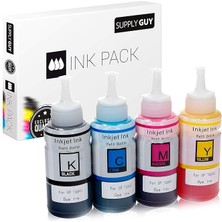 Guy Mürekkep Epson 664 ile Uyumlu Ecotank Et 14000 2550 2650 4500 L100 L110 L1300 L200 L210 L300 L3050 L3060 L3070 L310 L355 L361 L365 L382 L385 L455 L485 L486 L555 L565 (4x 70 Ml)