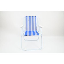 Çelik Plaj Sandalyesi - Mavi