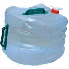 C889 Katlanabilir Su Bidonu, 20 L, Musluklu Kapak, Beyaz