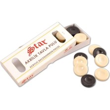 Oyun Aletleri Hediyesi Bizden Star Büyük Boy Akrilik Tavla Pulu GNSRKFAZ4087