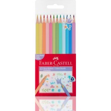 Pastel Renkler Üçgen Boya Kalemi 12'li