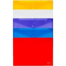 5 Renk A4 Çıtçıtlı Zarf Dosya