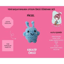 Kreatif Örgü Piksel Amigurumi Örgü Öğrenme Kiti
