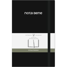 Journals Nota Bene Classic Sert Kapak Defter (Siyah, 13X21 Cm)