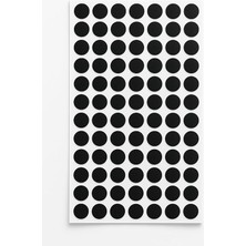 Etiket Siyah 15 mm -1.890 Adet- Renkli Etiketler, Yapışkan Noktalar, Renkli, Çok Amaçlı Etiketler, Renkli Noktalar, Etiketler, Yuvarlak, Kendinden Yapışkanlı Çıkartma